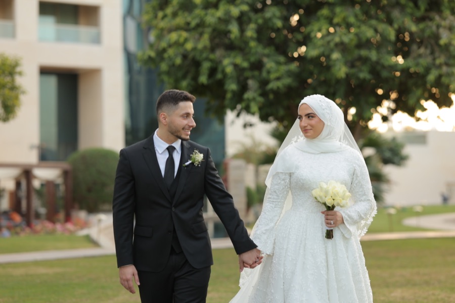 Soraya Elchehimi on her wedding day